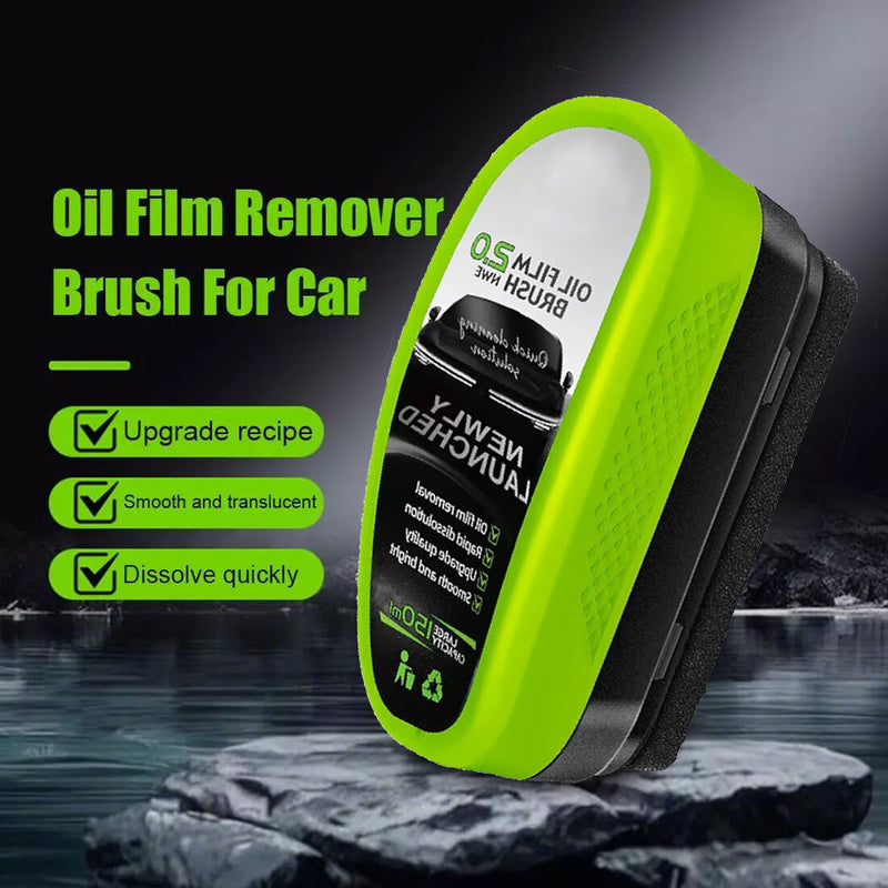 3Pcs Glass Cleaning Wipe Brsuh, Cleaning Brush, Car Windshield Oil Film Cleaner